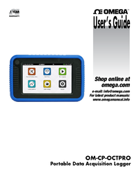 Thumbnail of document Manual - OM-CP 8 Channel Programmable Portable Data Logger